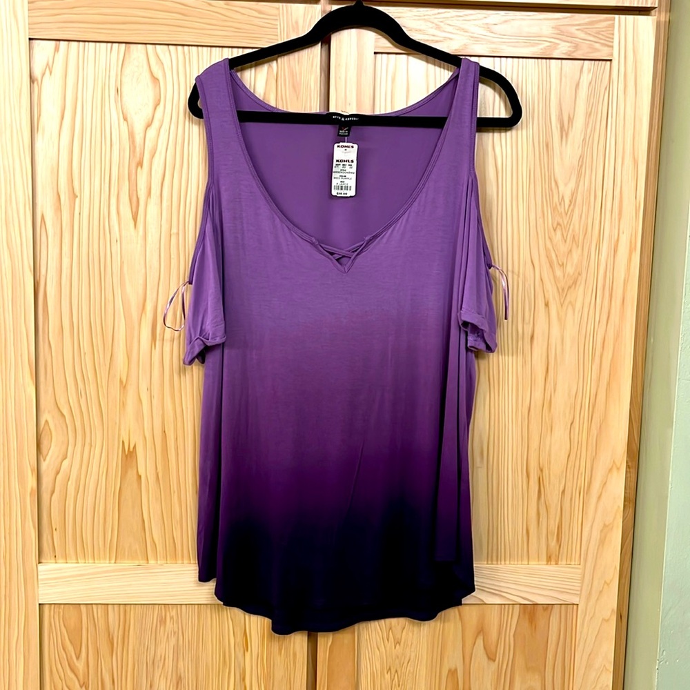NWT Rock & Republic Ombré Top size XL